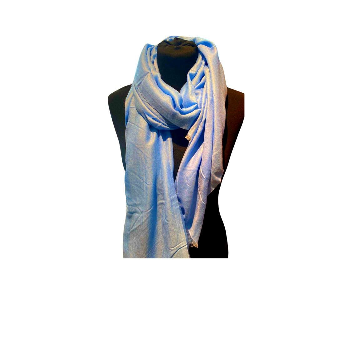 Pale blue best sale cashmere scarf