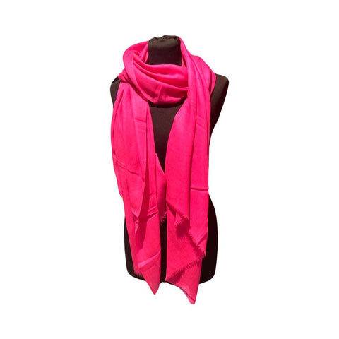 Pure Cashmere Scarf in Reddish Pink, Finest Handwoven Pashmina Cashmere, 200 x 70 cm, Stavia Sustainable Luxury