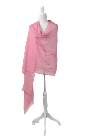 Pure Vicuña Scarf in Pink, Finest Handwoven, Unisex