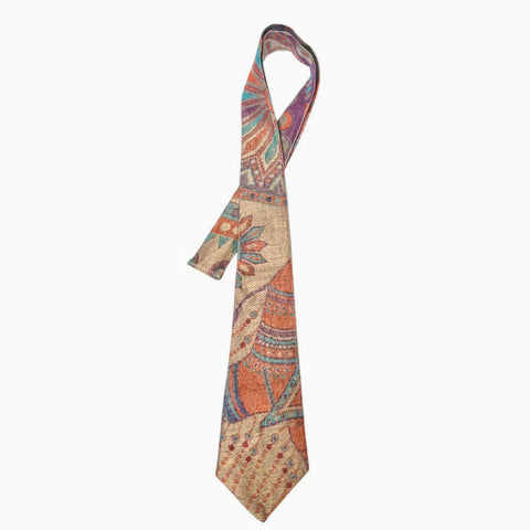 Handwoven-tie-in-cashmere-and-silk-Aztec