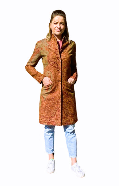 camel-merino-green-red-paisley-longline-jacket-pockets