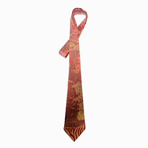 cashmere-silk-tie-handwoven, pink savannah