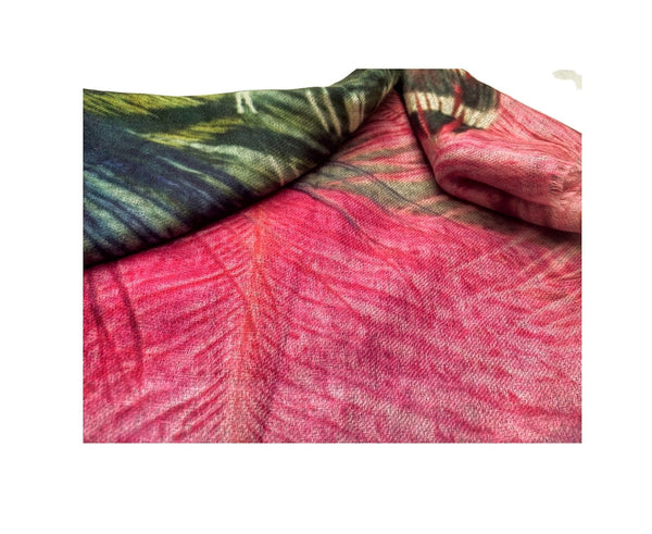 Pure Vicuña Scarf -  Peacock Feathers - Finest Handwoven, Unisex