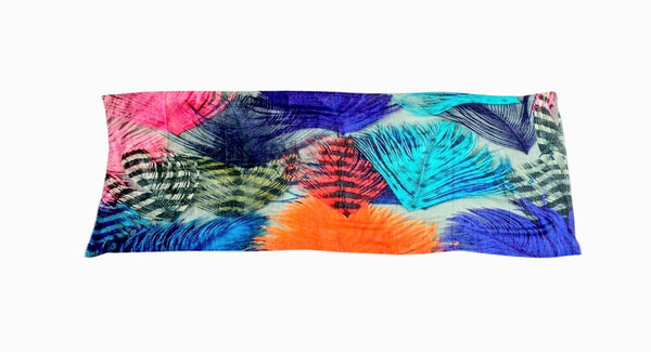 Pure Vicuña Scarf -  Peacock Feathers - Finest Handwoven, Unisex