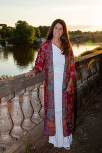 Freya-robe-long-cardigan-handwove-cashmere-silk-modelled-by-stavia